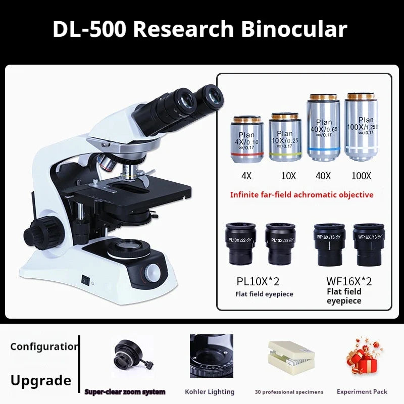 Research Grade Biological Microscope | Plan Infinity Optical System