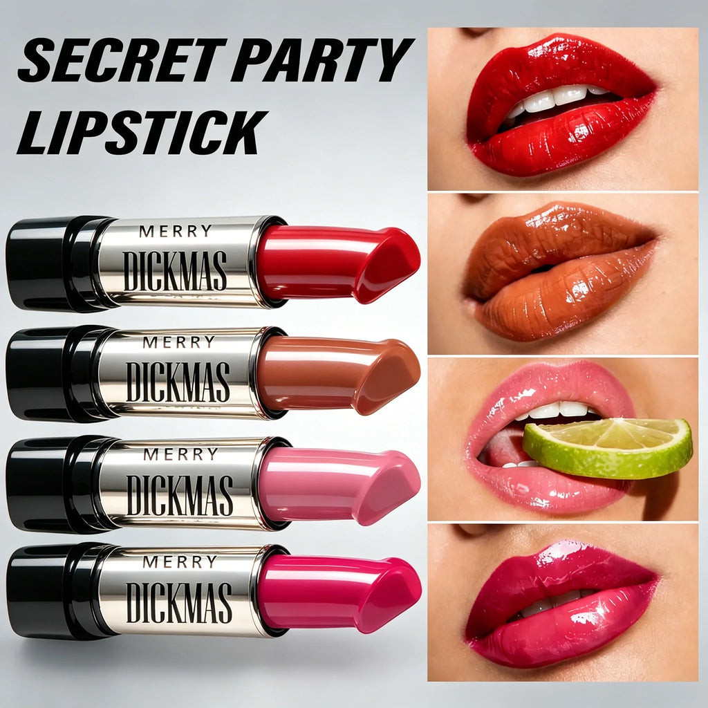 Secret Party Christmas Lipstick – Matte Shimmer Long-Wear