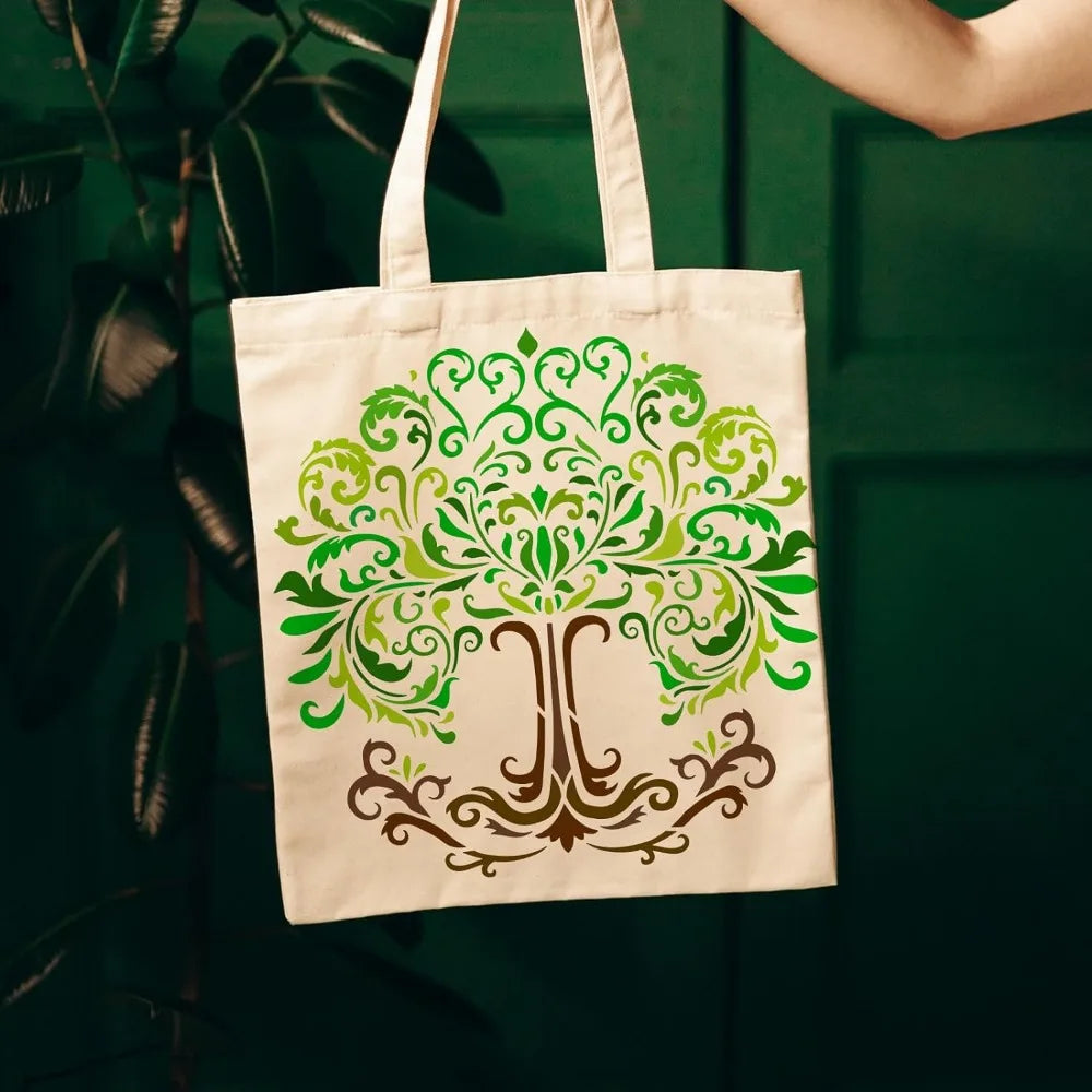 Tree of Life Stencil 11.8" – Reusable Damask DIY Craft Template