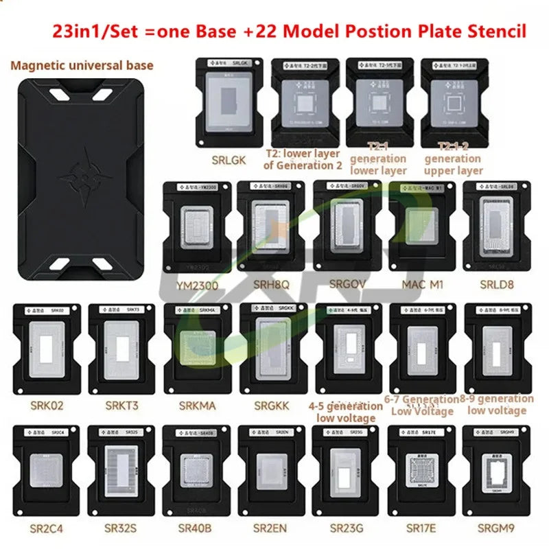 BGA Reballing Stencil for Laptop CPU – Multi-Model Kit