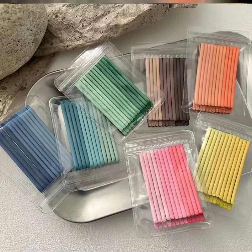 12-Pack Candy Color Metal Hair Clips & Bobby Pins for Women