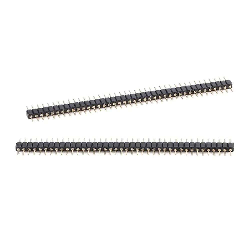 Pitch Gold Plated Male 40P 1 40 Round Pin Header Strip Hole Single