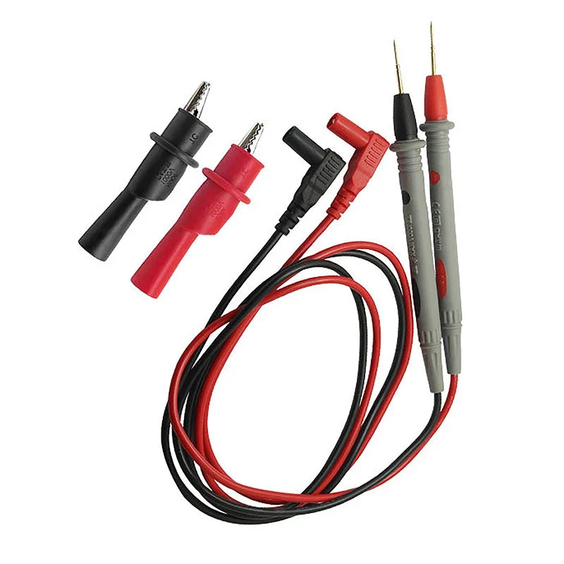 Gold-Plated Needle Tip Multimeter Test Probe Leads – 2 Pcs