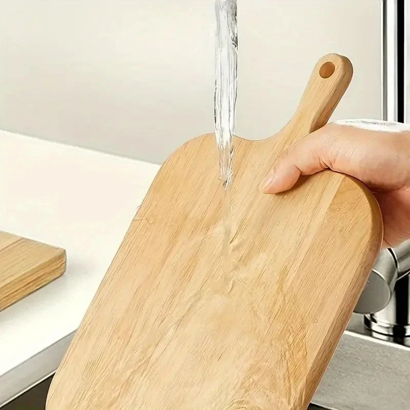 Wooden Cutting Board with Handle – Charcuterie & Cheese Board