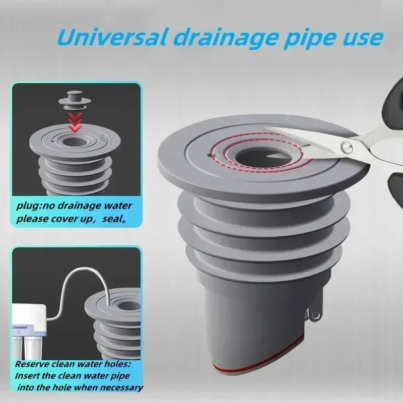 Silicone Drain Plug – Anti-Odor Floor Drain Seal for Sink & Bath