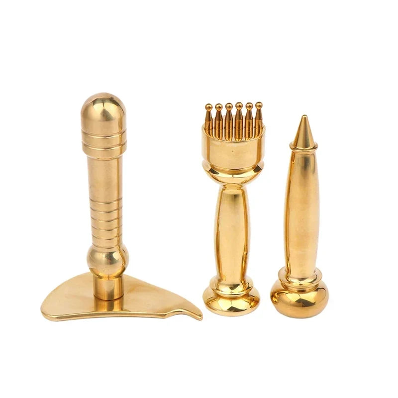 Copper Meridian Massage Stick & Gua Sha Scraping Board