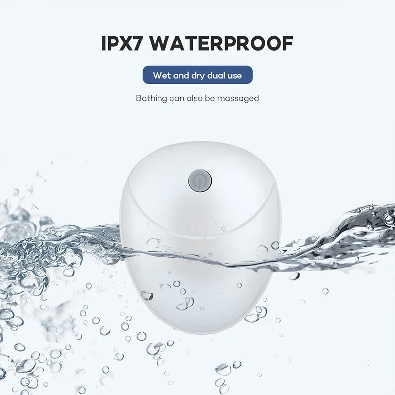 Electric Scalp Massager USB Rechargeable IPX7 Waterproof 5-Mode