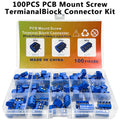 100PCS KF301 PCB Screw Terminal Block Kit 2P 3P 4P 5.08mm
