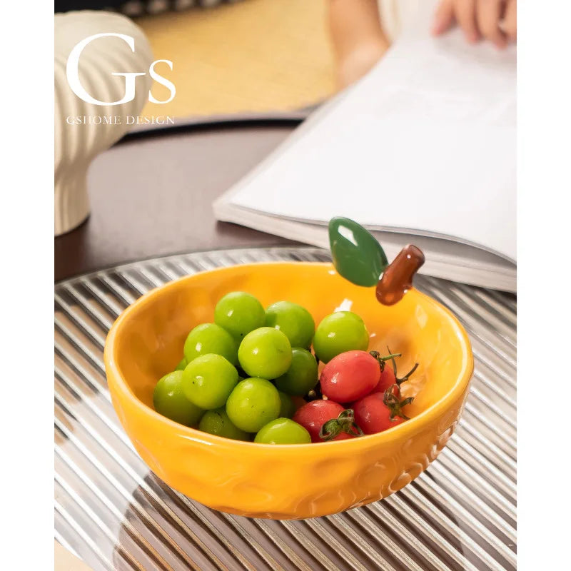 Beautiful Orange Fruit Platter Home Storage Exquisite Appearance Level