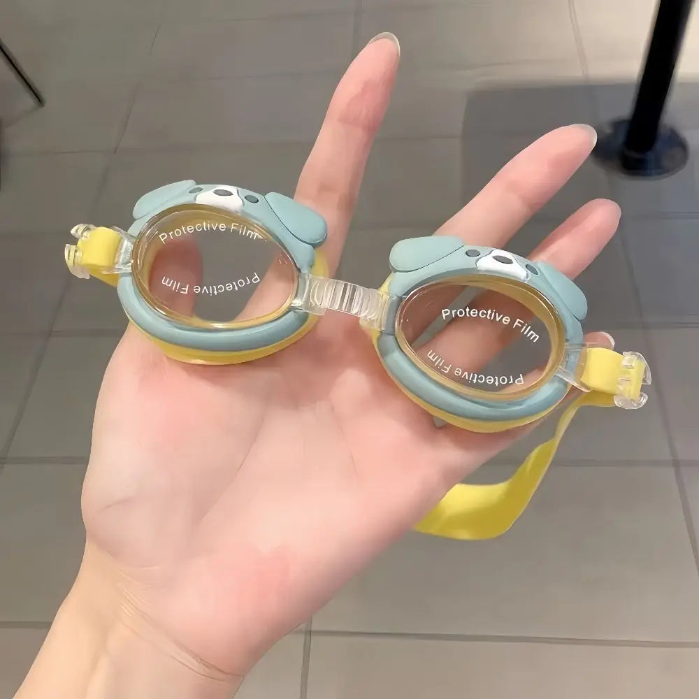 Kids Cartoon Animal Swimming Goggles – HD Waterproof Ages 3–6