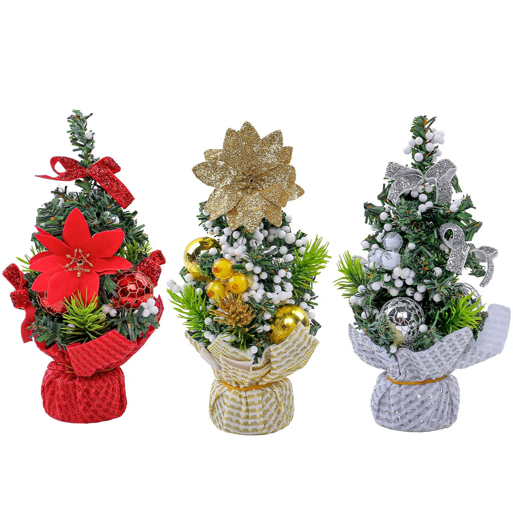 Christmas Tree Mini Table Decoration Children Small Decorative Ball
