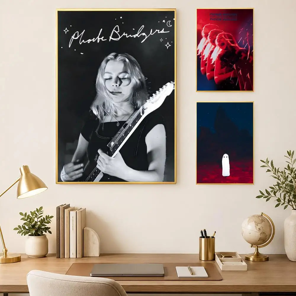 Phoebe Bridgers HD PVC Wall Poster – Self-Stick Waterproof Art