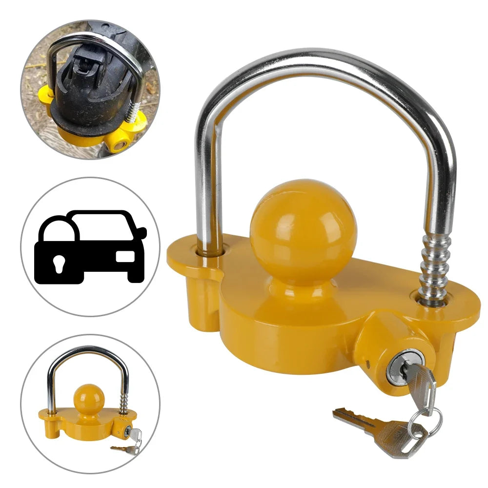 Adjustable Trailer Hitch Lock – Anti-Theft Tow Ball Security