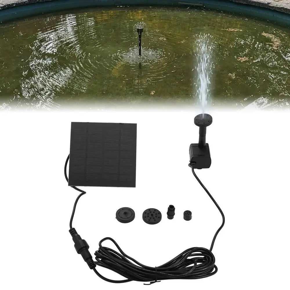 Solar Fountain Pump Kit – 4 Nozzles, 200L/H Garden & Bird Bath