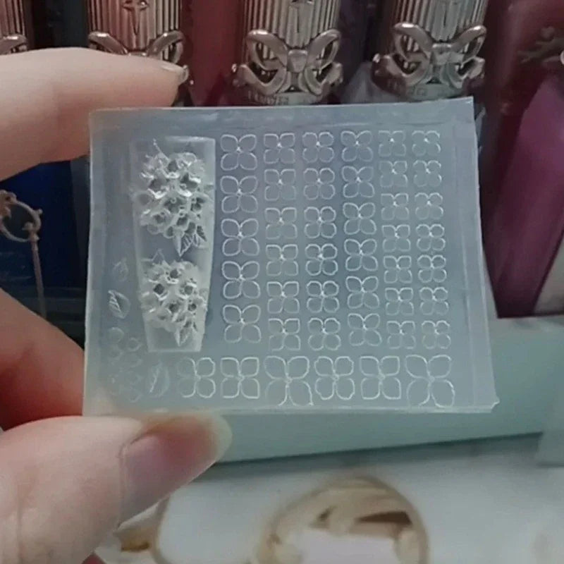 3D Hydrangea Silicone Nail Art Mold – DIY Manicure Tool