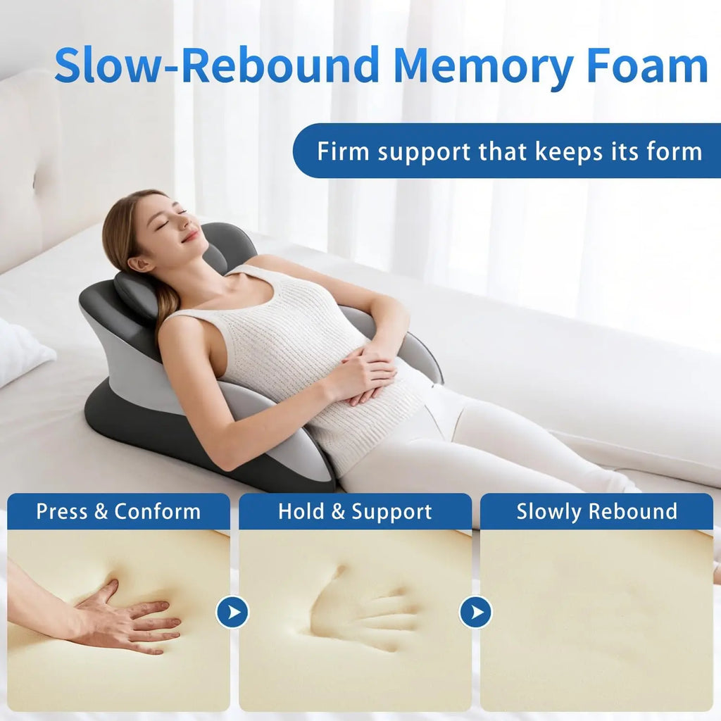 Memory Foam Bed Wedge Pillow – Leg Elevation & Reading