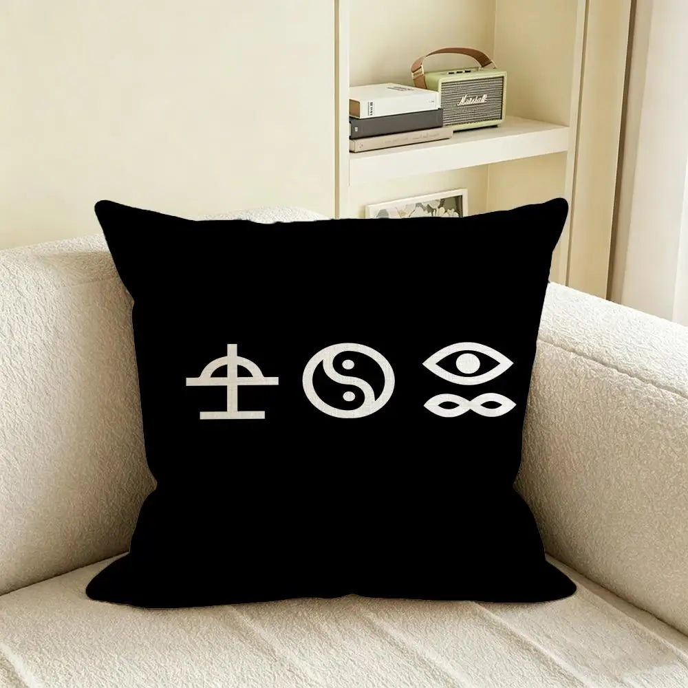 Bad Omens Band Linen Cushion Cover | Sofa & Bedroom Decor