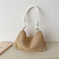 Women's Handmade Woven Straw Tote Bag – Rattan Beach Shoulder Bag