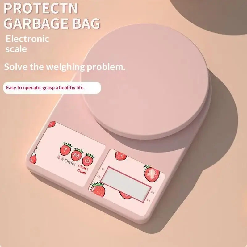 Strawberry Digital Kitchen Scale | 0.1g Precision for Baking