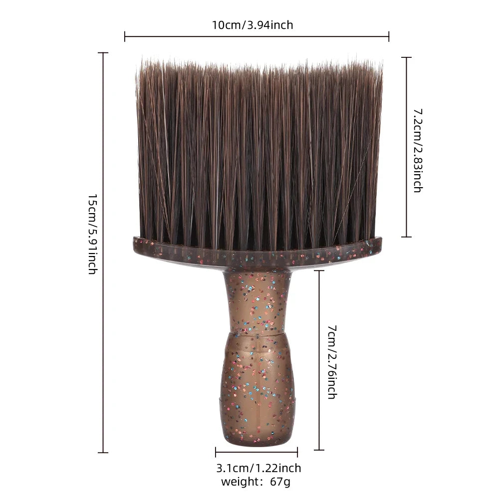 Soft Neck & Face Hair Sweep Brush | Salon Hairdressing Tool