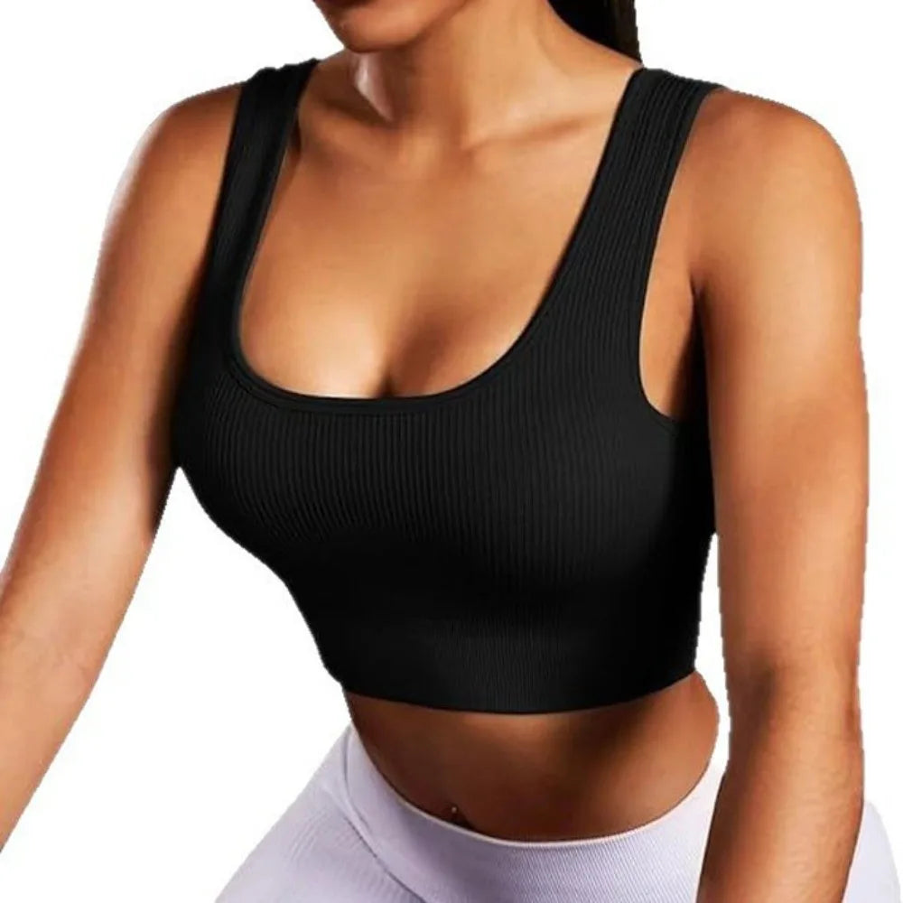 Seamless Sports Bra – Breathable Moisture-Wicking Yoga Bra