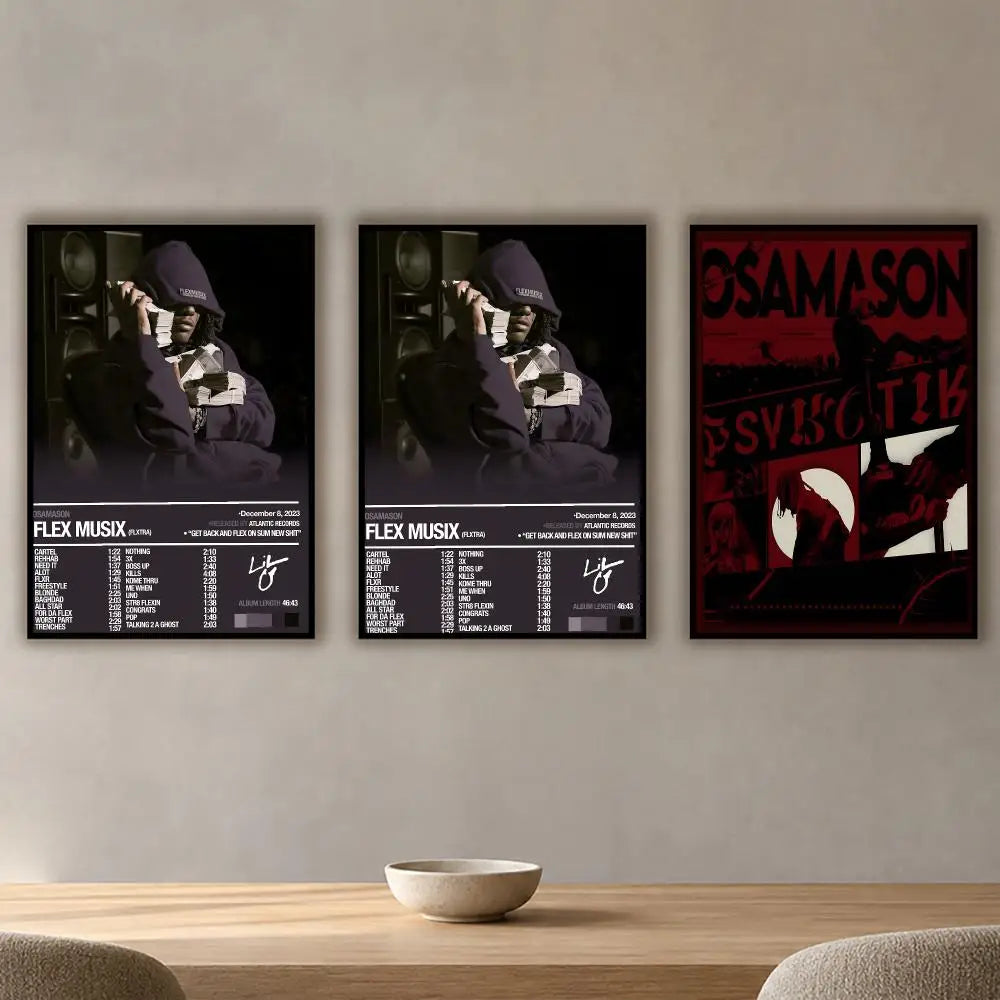 OsamaSon Stil Slime Rapper HD Waterproof Poster Sticker
