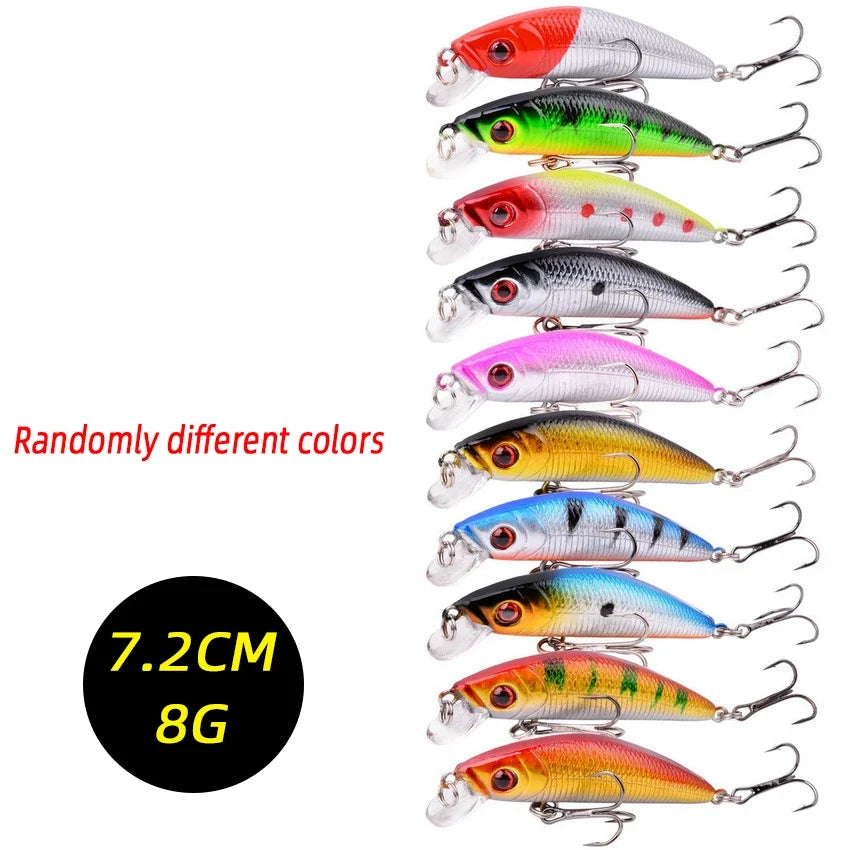 2026 3 5 Random Minnow Lure Bionic Bait Double Hooks Outdoor Fishing