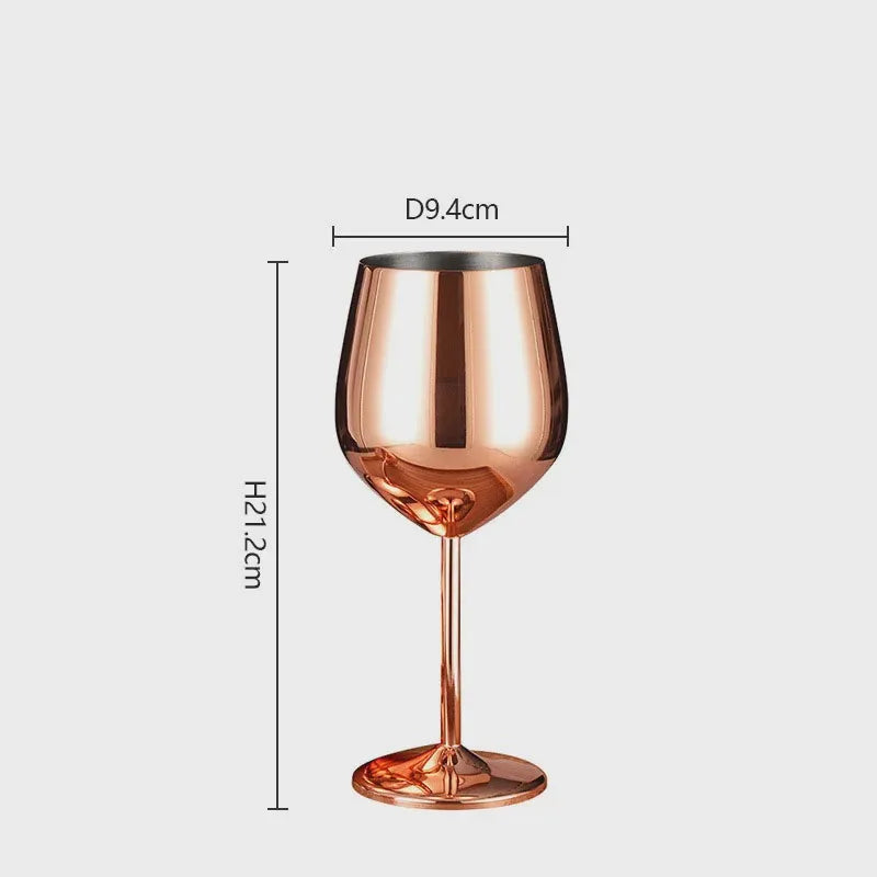 Shatterproof Stainless Steel Wine Glasses | Cocktail & Champagne