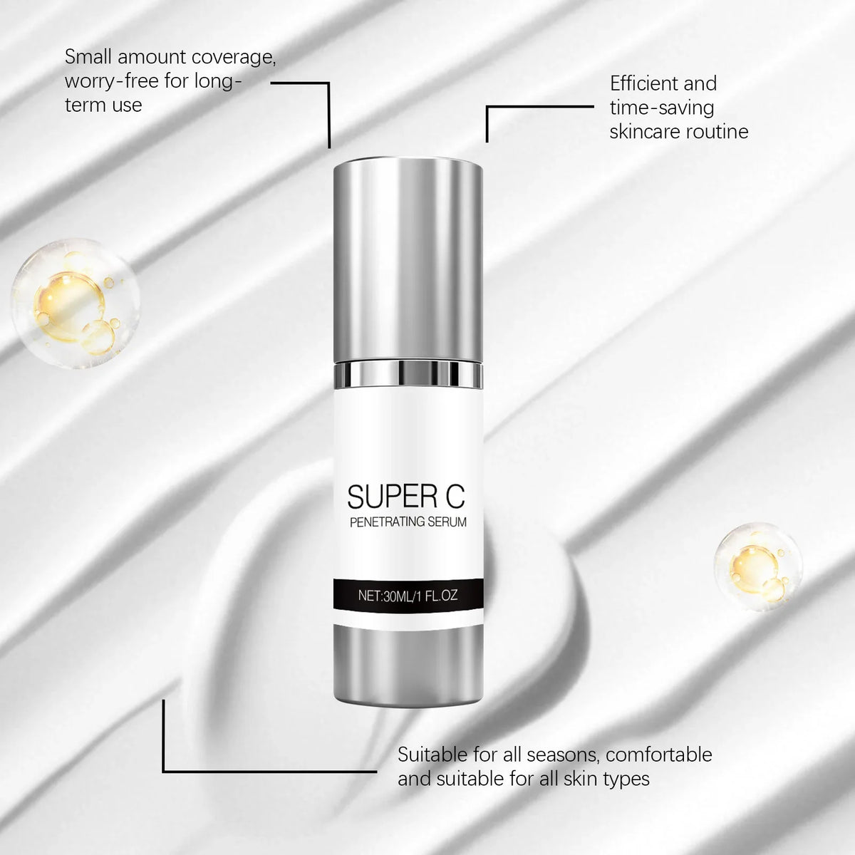 Vitamin C Facial Serum – Brightening & Moisturizing Essence 30ml
