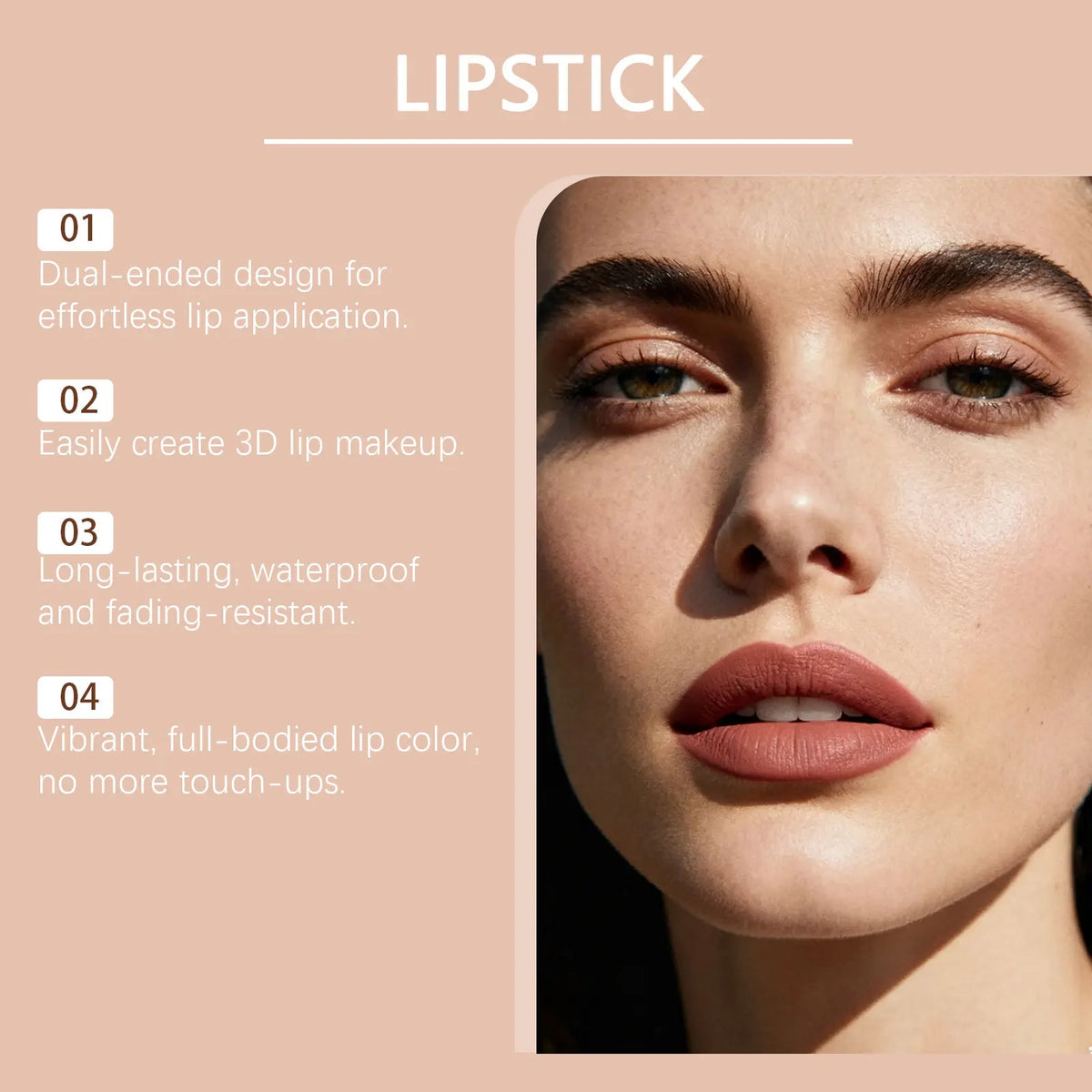 Waterproof Matte Lipstick | Multi-Color Fade-Resistant Holiday Lip