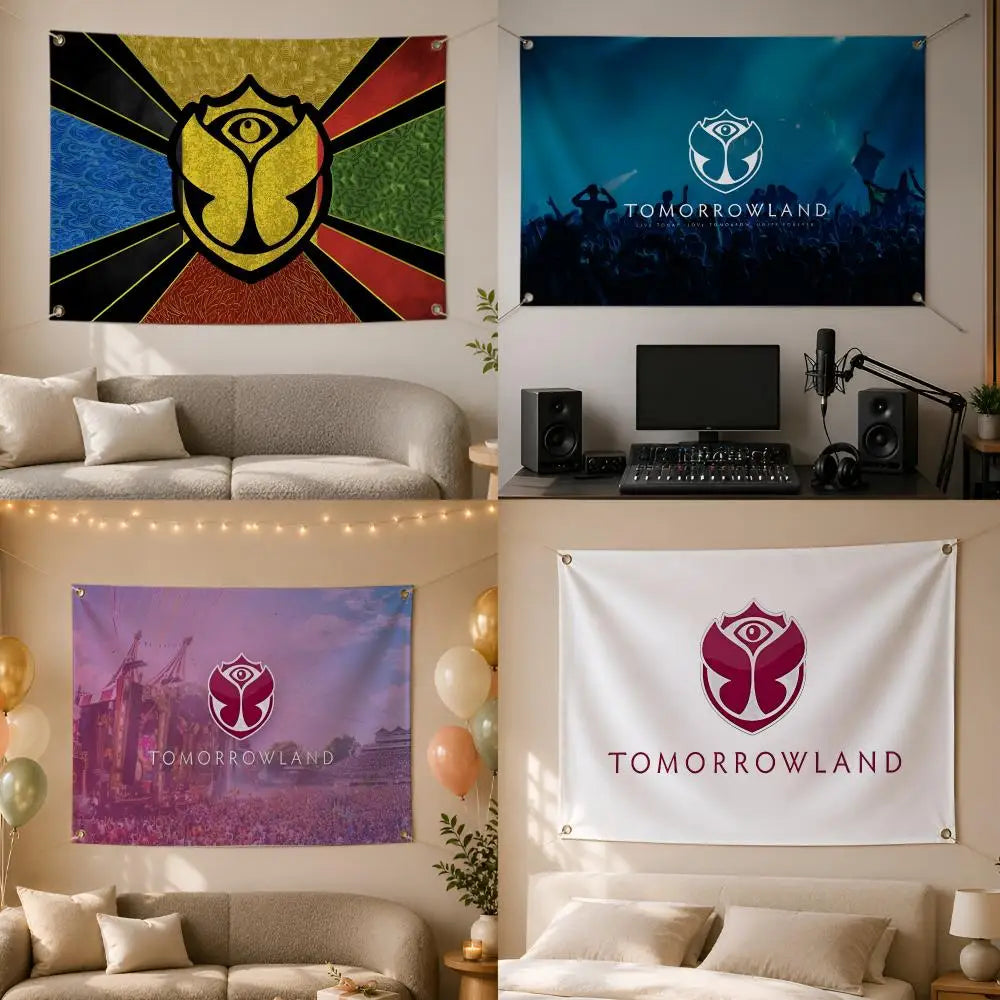 Tomorrowland Festival Flag Banner – Indoor & Outdoor Wall Decor