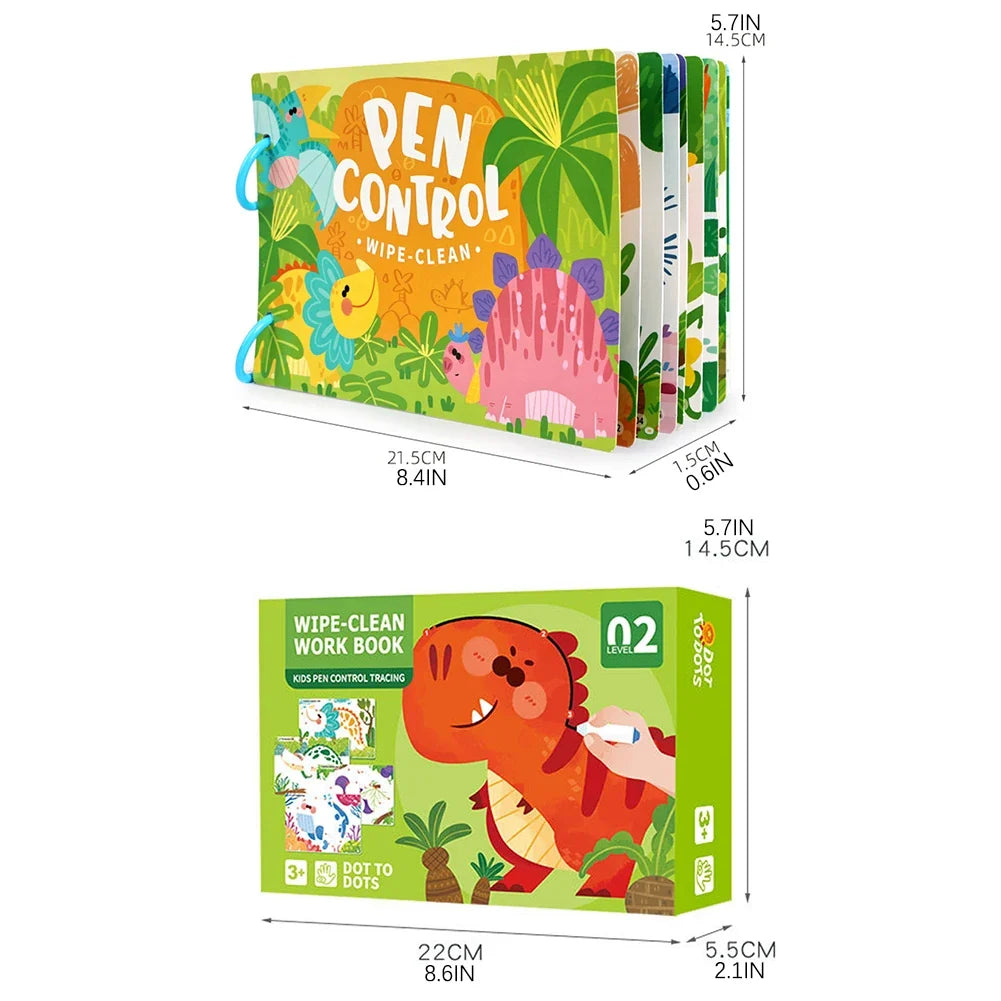 Write & Wipe Pen Control Activity Book for Toddlers & Kids