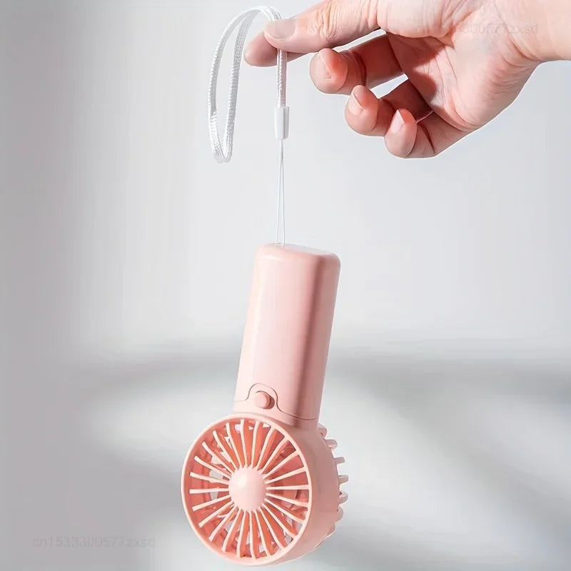 Cute Mini Portable Handheld Fan – Pocket Fan with Lanyard