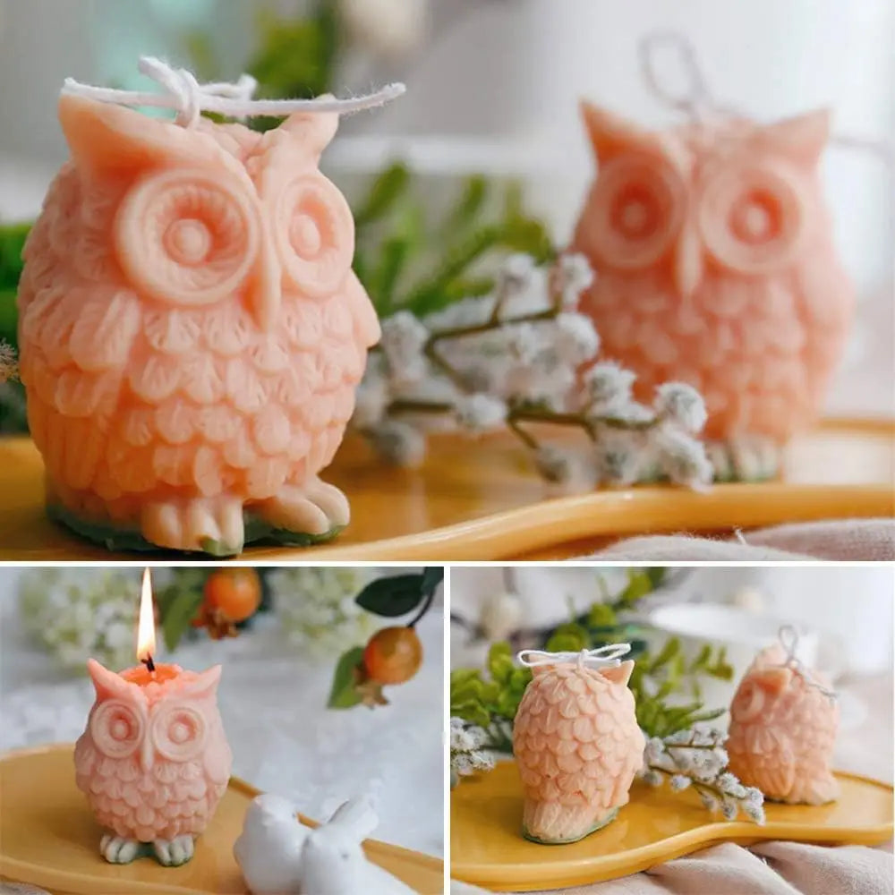 Fun 3D Owl Lamb Silicone Molds Sugar Flipping Chocolate Cake Mold DIY
