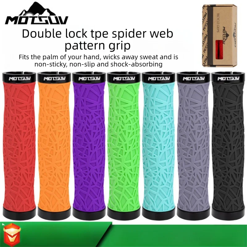Axl TPE Dual Lock Bike Handlebar Grips – Anti-Slip MTB