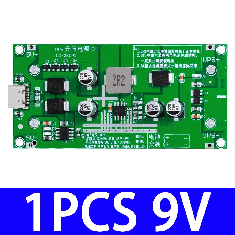 Type-C 15W 18650 Lithium Battery Charger Module DC-DC Boost UPS
