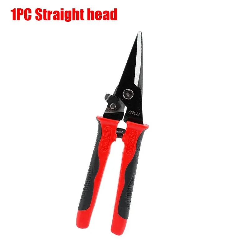 9-Inch Tin Snips – Straight & Curved Sheet Metal Cutter Tool