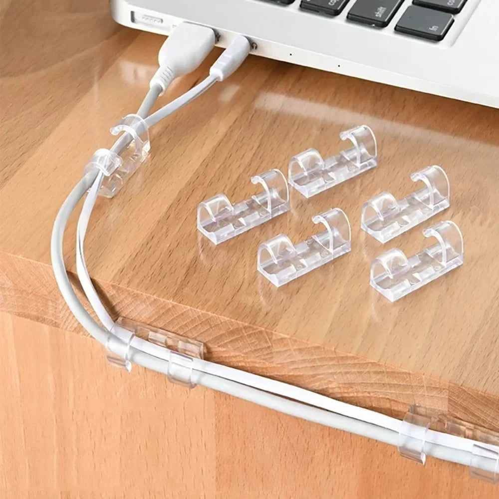 Desktop Cable Organizer Clips | Cord & Wire Manager