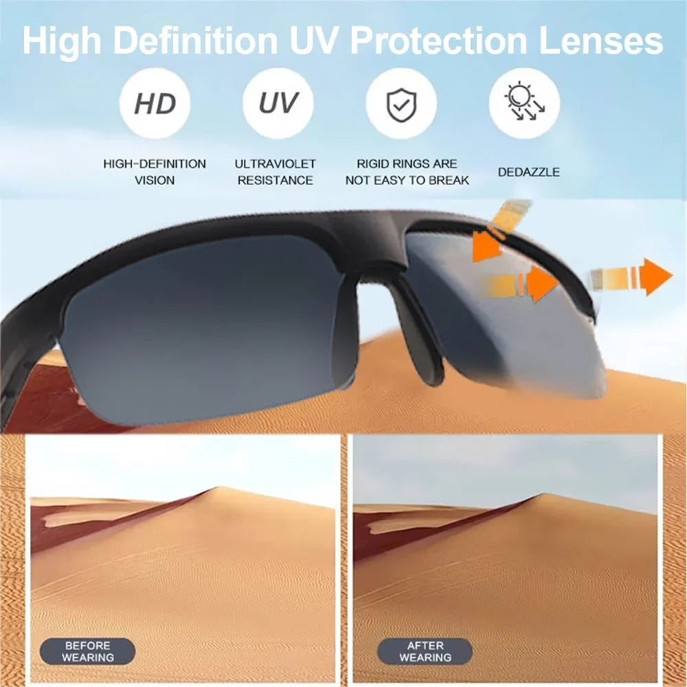 Bluetooth Smart Glasses Polarized UV400 Sunglasses Open-Ear Audio