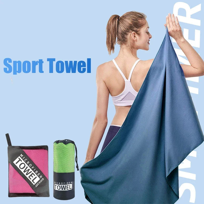 Quick-Dry Microfiber Sports Towel 40x80cm – Gym Beach Travel