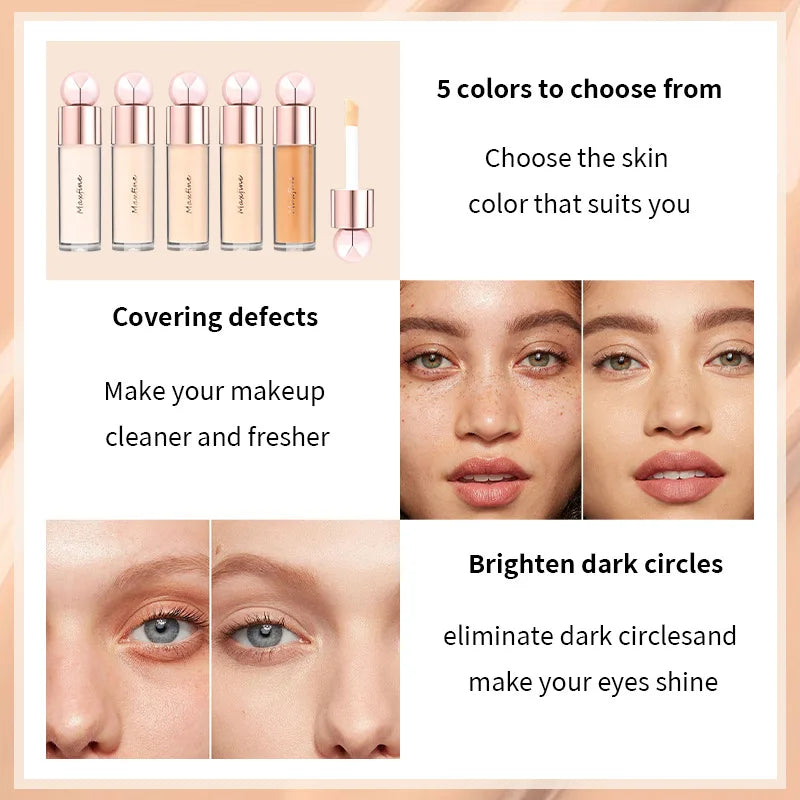 MAXFINE Liquid Concealer – Pore Blurring, Oil Control, Long Lasting
