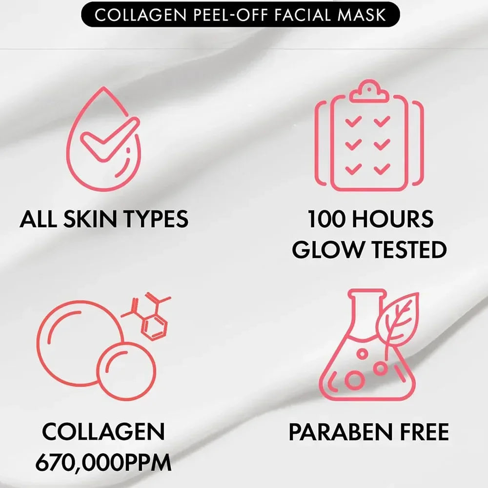 Collagen Peel-Off Face Mask 670,000ppm – Glass Skin Glow