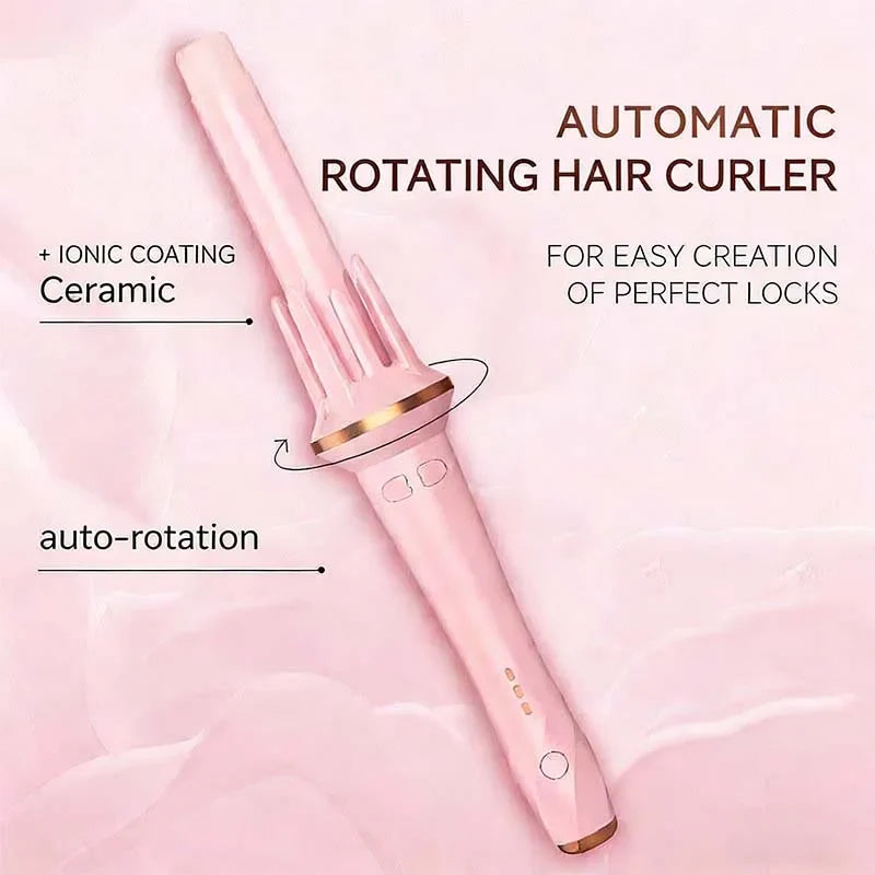 Automatic Rotating Curling Iron | 360° Ceramic Curling Wand