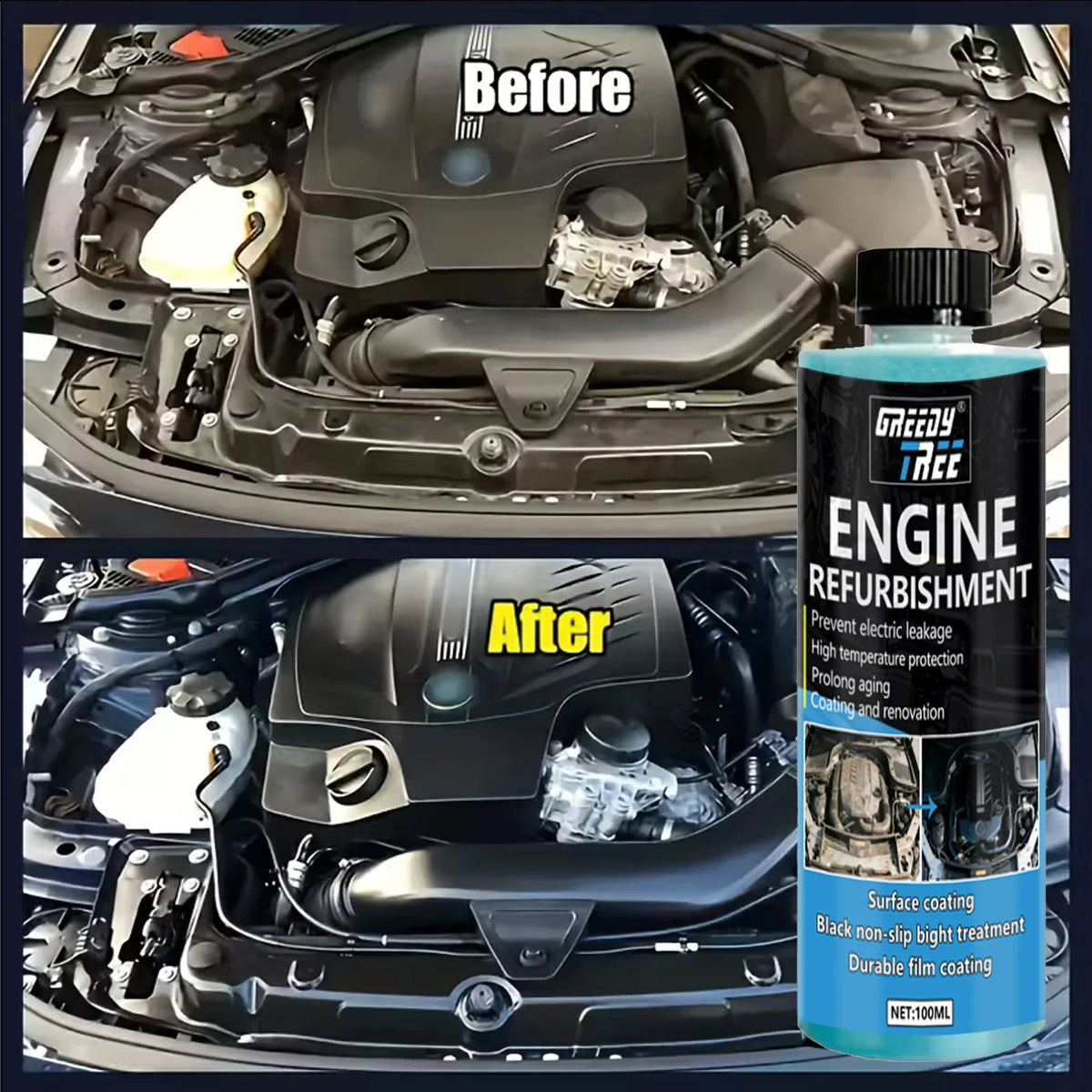 Rinse-Free Car Engine Compartment Cleaner Spray – 100ml