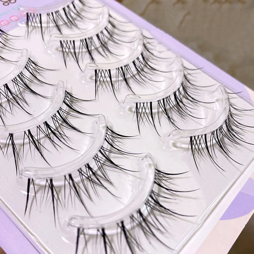 5 Pairs Sunflower Wispy False Eyelashes – Anime Manga Lashes