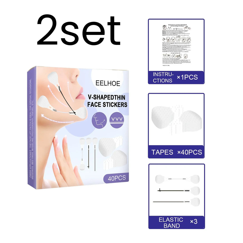 EELHOE Face Lifting Stickers – V-Shape Skin Tightening 40 PCS