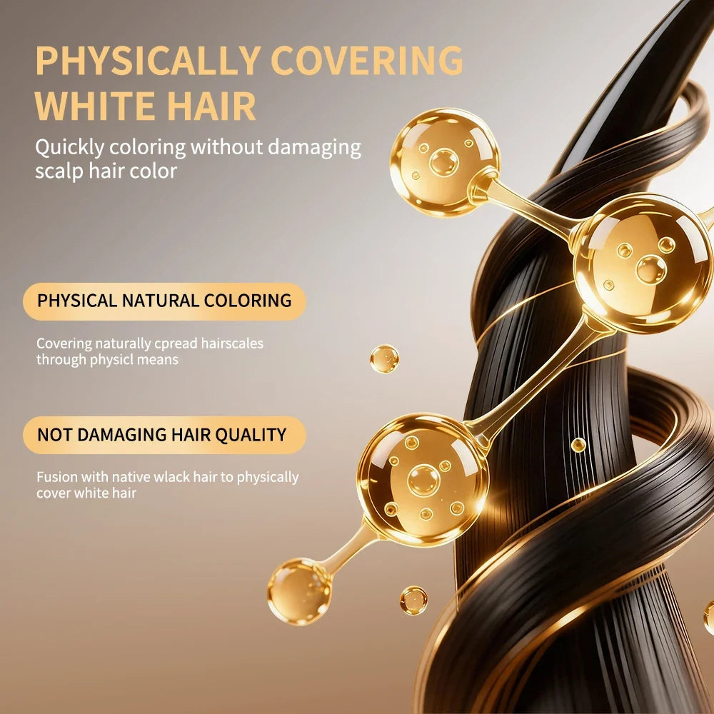 Lakerain 3-in-1 Hair Dye Stick with Comb – Temporary Gray Coverage