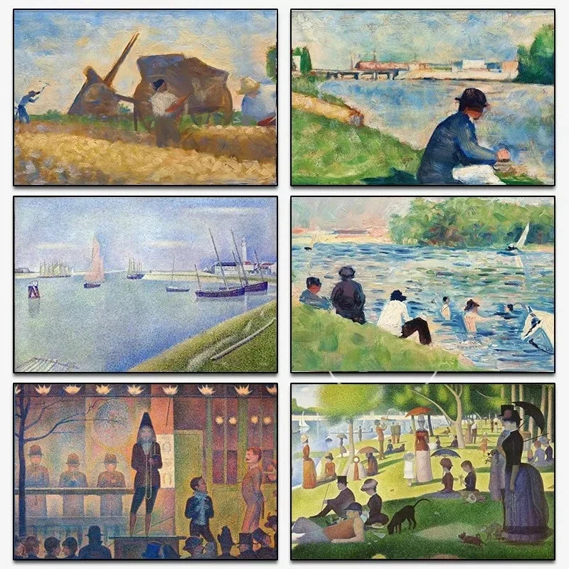 Georges Seurat Sunday Afternoon Canvas Print | Wall Art Décor
