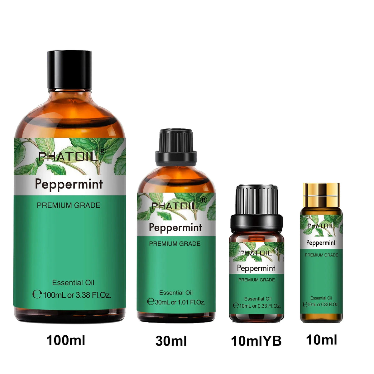 PHATOIL Pure Essential Oils – Aromatherapy Diffuser 10ml–100ml
