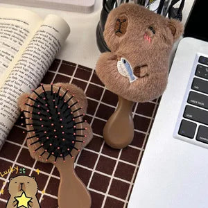 Capybara Mini Air Cushion Hair Brush – Portable Scalp Massager